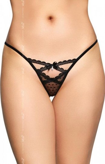 *Softline 2494 czarne stringi damskie *Softline 2494 czarne stringi damskie