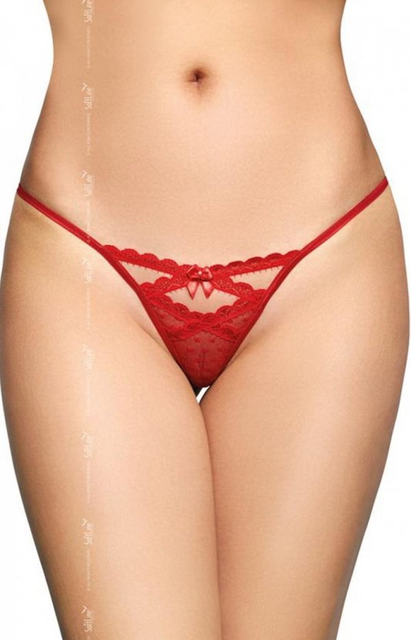 Softline 2494 czerwone stringi damskie