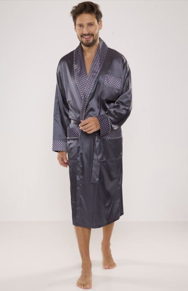 De Lafense 940 satyna szlafrok męski 