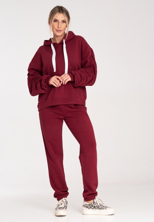 Figl M1055 bordowa bluza damska 