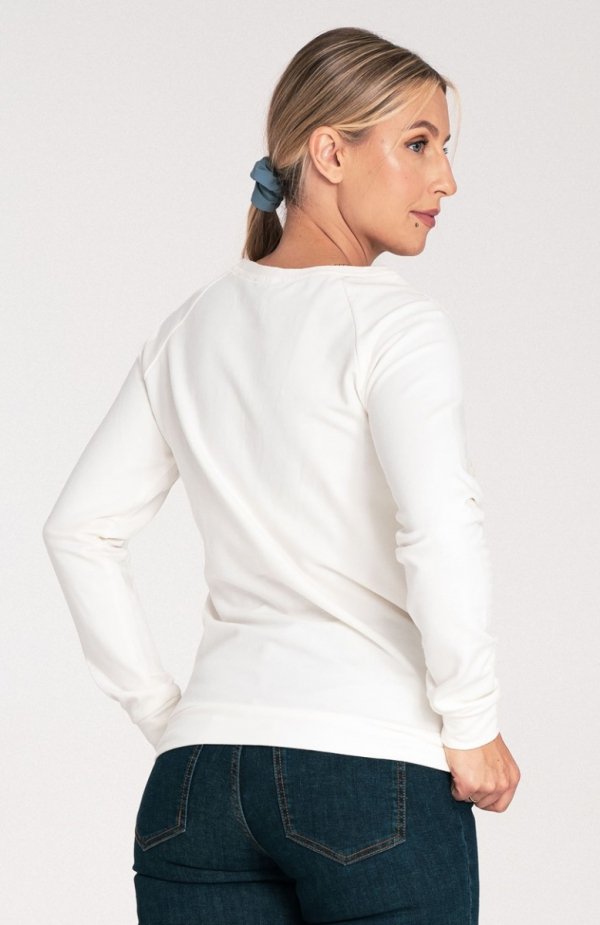 Figl M1046 ecru bluza damska tył