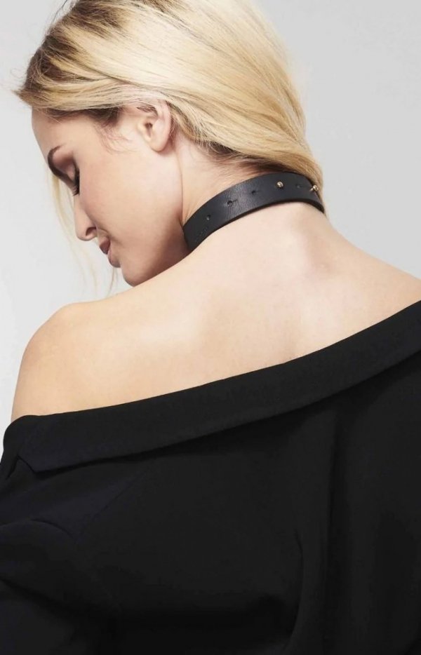 Bijoux Indiscrets MAZE Tassel Choker black tył