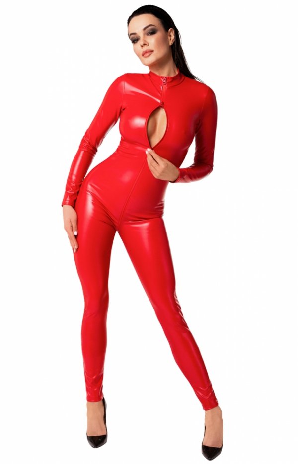 Noir F353 czerwony kombinezon erotyczny