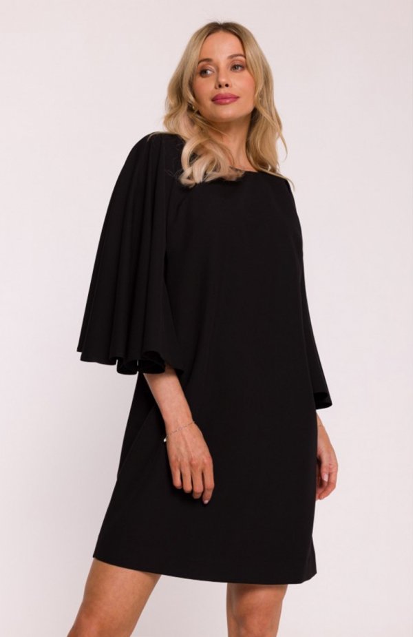Stylove S426 sukienka z rękawami kimonowymi czarna 