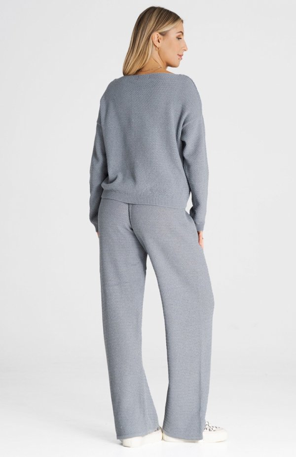 Figl M986 szary dres damski tył
