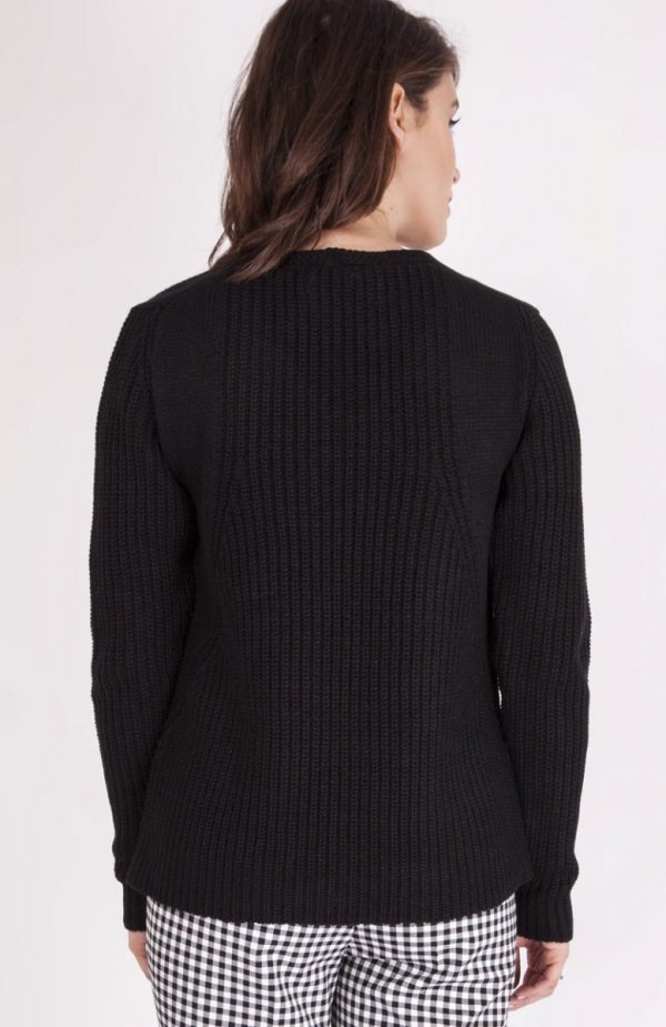 MKM Victoria SWE 123 sweter czarny tył