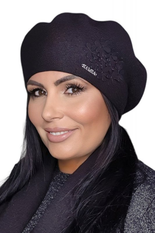 Kamea Feba beret damski z aplikacją
