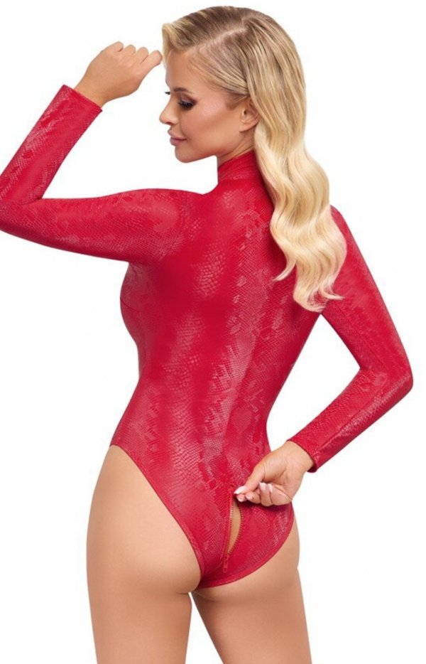 Czerwone body w motyw skóry węża tył