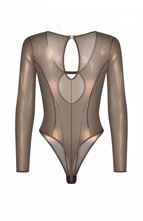 Obsessive Soranna Long Sleeved Teddy body damskie tył