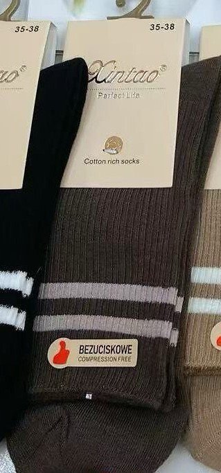 WiK Xintao 3506 wz.37 bezuciskowe skarpety damskie 