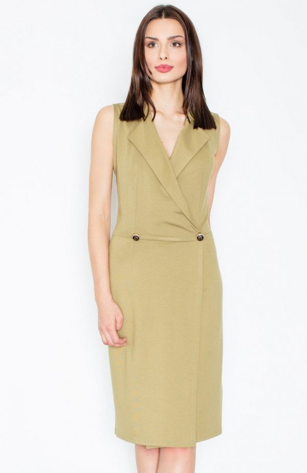 Figl M443 sukienka oliwkowa