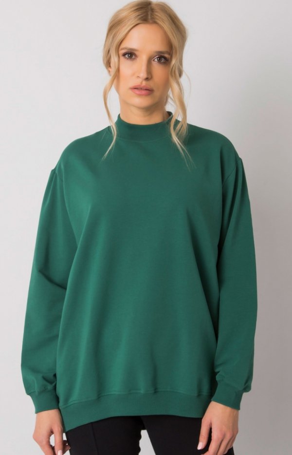 Merribel zielona oversizowa bluza damska