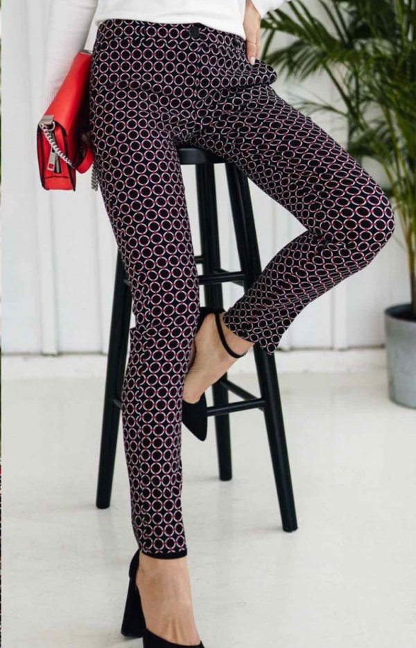 Dopasowane spodnie wzor/1 Lola Fashion