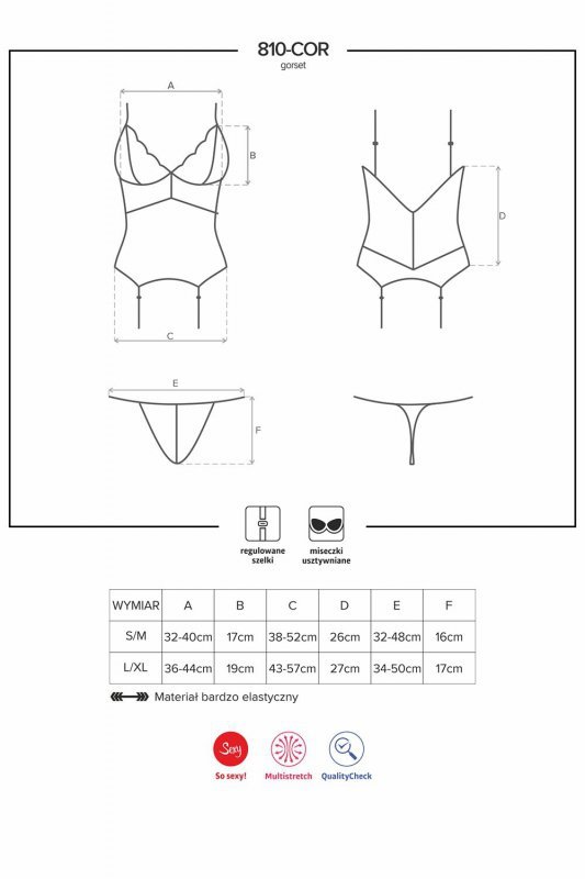 Obsessive 810-COR-2 gorset gorset