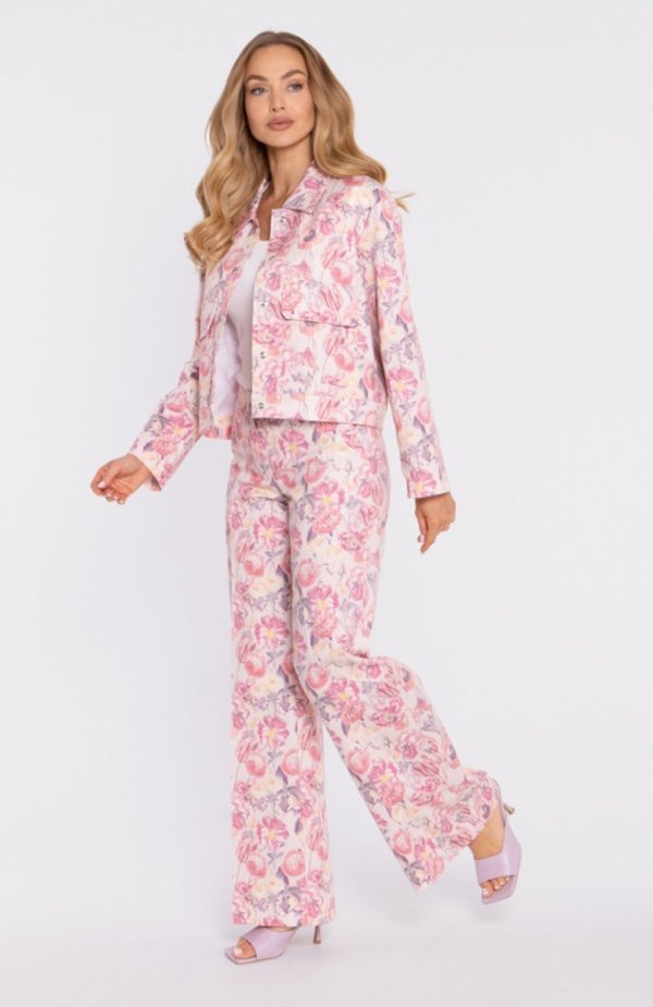 Moe szerokie spodnie we wzór na nape M911/2