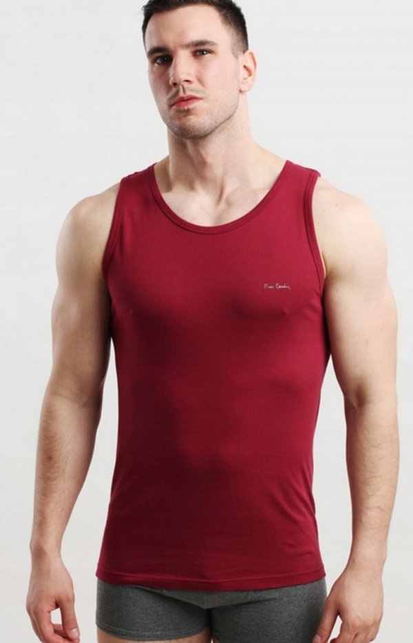 Pierre Cardin Tank top bordowy