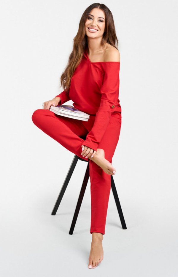 Italian Fashion Karina komplet dresowy czerwony-1
