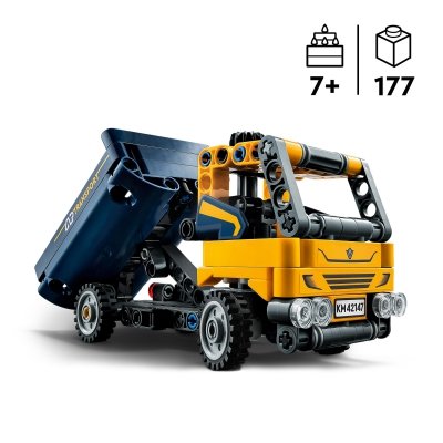 LEGO Technic 42147 Wywrotka Ciężarówka 2w1 Koparka 177 klocków 7+