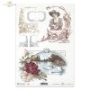 woman, flower, flower ornaments, Passe partout, R346