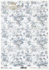motyw tapetowy, kwiatki w odcieniach błękitu na desce*wallpaper motif, flowers in shades of blue on a board*Tapetenmotiv, Blumen in Blautönen auf einem Brett*motivo de papel pintado, flores en tonos azules en un tablero