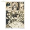 Alicja, karty, Biały Królik, baśniowe kompozycje*Alice, cards, White Rabbit, fairy tale compositions*Alice, Karten, Weißes Kaninchen, Märchenkompositionen*Alicia, cartas, Conejo Blanco, composiciones de cuentos de hadas