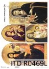 Papel de arroz con iconos - Madonna y niño*Reispapier mit Ikonen - Madonna und Kind*Рисовая бумага с иконами - Мадонна с младенцем