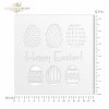 ST0143 - ozdobne wielkanocne jajka, pisanki, napis 'Happy Easter!'