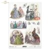 retro , ladies, dresses, retro fashion, 19th century clothes, society ladies, moth, moths