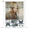 kobiety, złoto, dekoracyjne wzory, motyle, kamienie szlachetne, mozaiki, motywy secesyjne*women, gold, decorative patterns, dragonflies, butterflies, precious stones, mosaics, Art Nouveau motifs