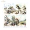 Set von Papieren für Scrapbooking SLS-088 Cottage in the Country