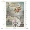 retro, tło, vintage, wszystko w stylu retro, list, Paryż, Paris, paryska uliczka, wieża Eifla, kwiaty, latarnia, szyld, dziecięcy wózek retro