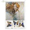 kobiety, złoto, dekoracyjne wzory, ważki, motyle, kamienie szlachetne, mozaiki, motywy secesyjne*women, gold, decorative patterns, dragonflies, butterflies, precious stones, mosaics, Art Nouveau motifs