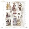 Retro, Vintage, fashion, dresses, gowns, cylinder, trolley, bicycle, R012