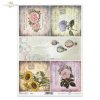 kwiaty, retro, balony na gorące powietrze, róża, róże, hortensja, hortensje, słoneczniki, retro tło, tła, stare pocztówki, carte postale, flowers, hot air balloons, roses, hydrangeas, sunflowers, retro backgrounds