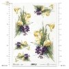 żonkil, fiołek, fiołki, kwiat, pąk, pączki, liście, listki, bukiet, ogród, łąka, flower, bud, leaf, leaves, daffodil, violet, bouquet, garden, meadow, Blume, Knospe, Blatt, Blätter, Narzisse, Veilchen, Strauss, Sträusse, Garten, Wiese