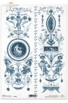 medallions, antique, flower, flowers, decoration, decorations, ornament, ornaments, decoraciones y adornos en azul, arte del siglo XVIII, inspirado en la antigua Grecia , stilvolle Dekorationen