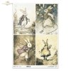 Biały Królik, zegarki, Zające*White Rabbit, watches, Hares*Weißes Kaninchen, Uhren, Hasen*Conejo blanco, relojes, liebres