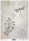 Decoupage papel retro, bicicleta, cintura, globo*Декупаж бумага ретро, велосипед, талия, воздушный шар*Decoupage Papier Retro, Fahrrad, Taille, Ballon