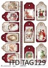 Papier do scrapbookingu-Świąteczne Tagi*Paper for Scrapbooking-Christmas Tags