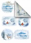 Papeles para scrapbooking en sets - invierno*Бумаги для скрапбукинга в наборах - зима