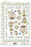 flowers, decoration, decorations, ornament, ornaments, floral decorations, small element, flor, flores, decoración, adornos, florales, pequeños elementos , Ornamente aus kleinen Blüten 