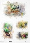 Acuarelas, rincones románticos, vistas rurales, una casa en flores.*Акварели, романтические уголки, деревенские перспективы, домик в цветах*Aquarelle, romantische Ecken, ländliche Ausblicke, ein Haus in Blumen