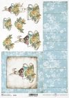 Pascua, liebre en un abrigo, copa, tablas, flores, rosas*Ostern, Vintage, Hase im Mantel, Tasse, Bretter, Blumen, Rosen*Пасха, винтаж, заяц в плаще, чашка, доски, цветы, розы