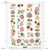 small flowers and wild strawberries; flower, flowers, butterfly, butterflies, daisy, lily of the valley, clove, cloves, strawberry, strawberries