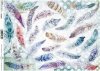 Decoupage-Papier mit Federn, indische Symbole*papel decoupage con plumas, símbolos indios*бумага для декупажа с перьями, индийские символы