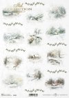 Nostalgia*Zima, pejzaż, widoczek, śnieg, chata, wieś, góralska chata, góralski domek, bacówka, sarenki, las, rzeczka, strumyk górski, gałązka