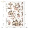 vintage, retro, kobieta, kobiety, sukienka, kwiaty, róża, róże, dekoracje kwiatowe, ornamenty, romantyzm, R365