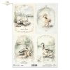 Papel de arroz para decoupage R2564