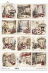 wnętrza, choinka, kominek, miś, pluszowe misie, konik na biegunach, prezenty, świąteczny dom, sklep z zabawkami, Święty Mikołaj, kolejka, witryna sklepowa, zabawki, pociąg, lokomotywa, regał z zabawkami*interiors, Christmas tree, fireplace, teddy bear, st