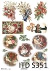 Papier decoupage Vintage-Mikołaj*Vintage Paper Decoupage-Nicholas